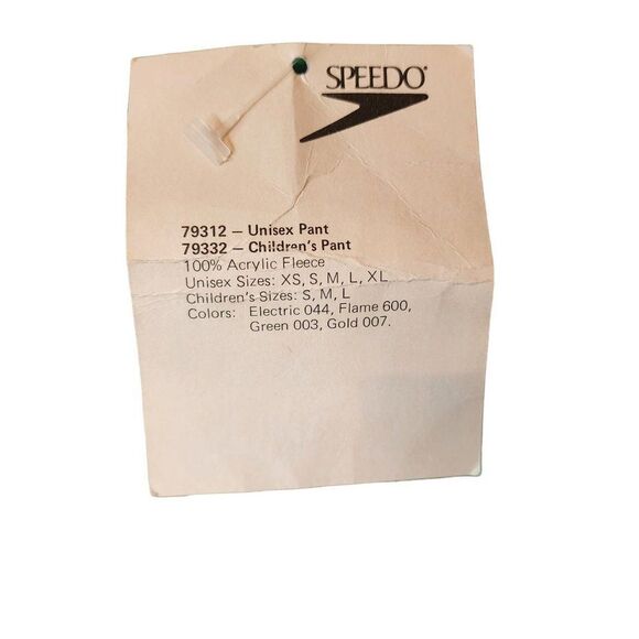 Vintage 80s Speedo Drawstring Waist Joggers Pants Womens Size XS Green - Picture 6 of 7